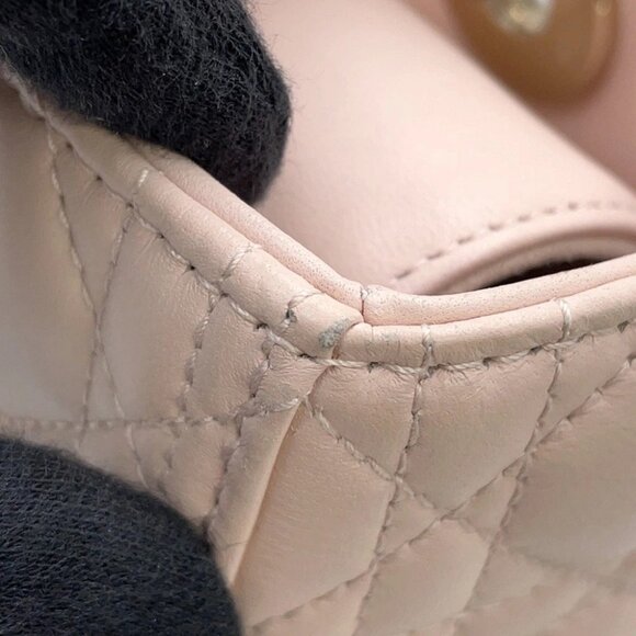 Dior Lady Dior Canage Size Medium Lambskin Powder Pink M0565ONGE_M413 - Picture 8 of 16